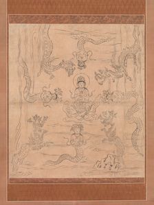Sketch of an "Inviting Rain" Mandala, 12th century. Creator: Unknown