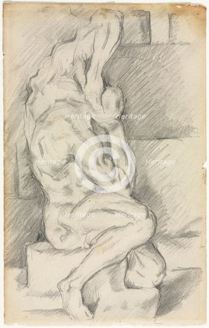 Sketch of Anatomical Sculpture (recto) Sketch of Madame Cézanne (verso) , 1881/84. Creator: Paul Cézanne (French, 1839-1906).