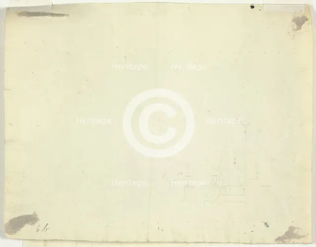 Sketch of Arched Entry to a Terrace, n.d. Creator: Pierre Antoine Mongin.