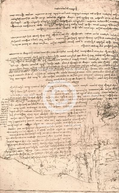 Sketch of Armenian mountains, c1472-c1519 (1883). Artist: Leonardo da Vinci.