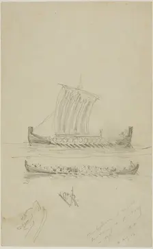 Sketch of Captain Anderson's Sailing Vessel, 1893. Creator: Anders Leonard Zorn