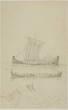 Sketch of Captain Anderson's Sailing Vessel, 1893. Creator: Anders Leonard Zorn