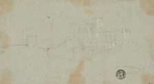 Sketch of Fortress on Hill, n.d. Creator: Richard Wilson