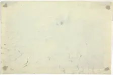 Sketch of Garden with a Ladder, n.d. Creator: Pierre Antoine Mongin