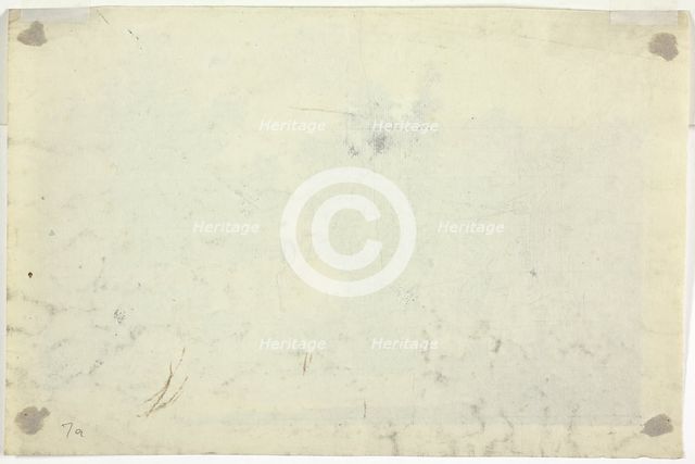 Sketch of Garden with a Ladder, n.d. Creator: Pierre Antoine Mongin.