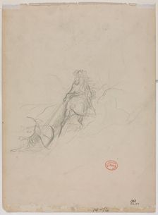 Sketch of Hunting Scene, c. 1868. Creator: Gustave Doré (French, 1832-1883)