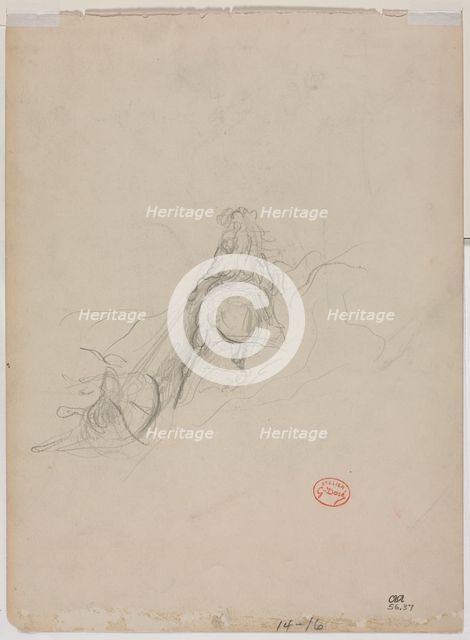 Sketch of Hunting Scene, c. 1868. Creator: Gustave Doré (French, 1832-1883).