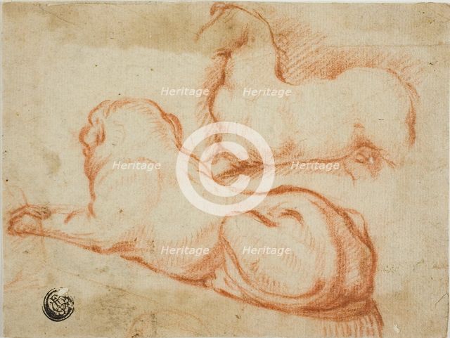 Sketch of Horse and Dog, n.d. Creator: Dirk Valkenburg.