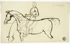 Sketch of Horse and Rider, n.d. Creator: Benjamin Robert Haydon