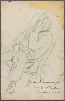 Sketch of John Kavanaugh, 1882. Creator: Frank H. Tompkins (American, 1847-1922)