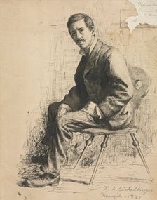 Sketch of Professor Mowotny, 1881. Creator: Robert A. Eichelberger (American, 1890)