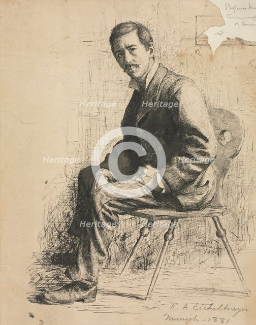 Sketch of Professor Mowotny, 1881. Creator: Robert A. Eichelberger (American, 1890).