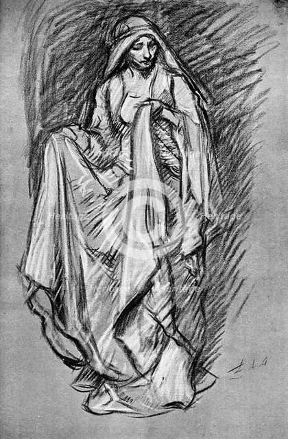 Sketch of Regan, from King Lear, 1899. Artist: Unknown