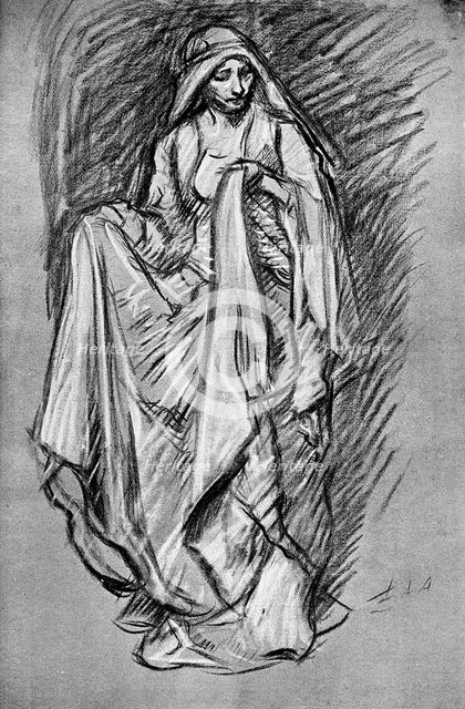Sketch of Regan, from King Lear, 1899. Artist: Unknown