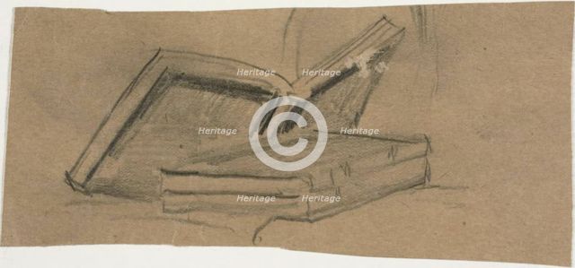 Sketch of Two Books, n.d. Creator: William Michael Harnett.