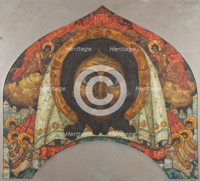 Sketch of the Fresco for the Church of the Holy Spirit in Talashkino.