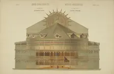 Sketch of the "People's Theater" in Moscow, 1874. Creator: Hartmann, Wiktor Alexandrowitsch (1834-1873)