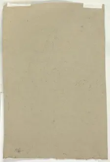 Sketch of Treetops and Figure, n.d. Creator: Pierre Antoine Mongin