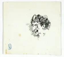 Sketch of Whistler's Head, c.1895. Creator: Philip William May