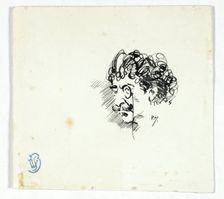 Sketch of Whistler's Head, c.1895. Creator: Philip William May