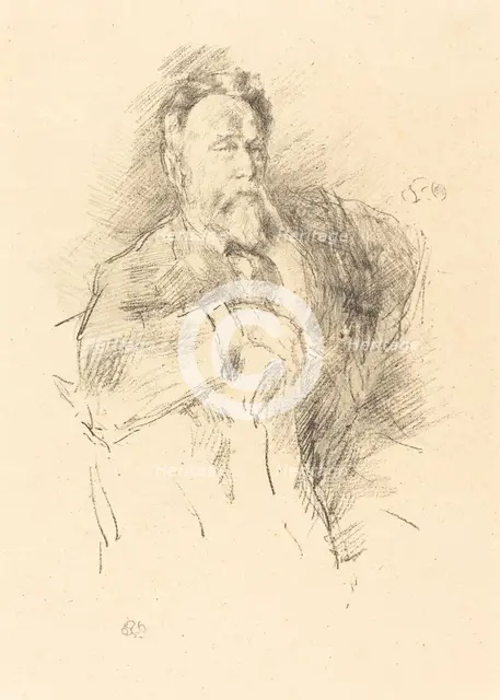 Sketch of William E. Henley, 1896. Creator: James Abbott McNeill Whistler.