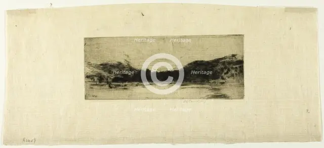 Sketch on the Tay, 1908. Creator: David Young Cameron.