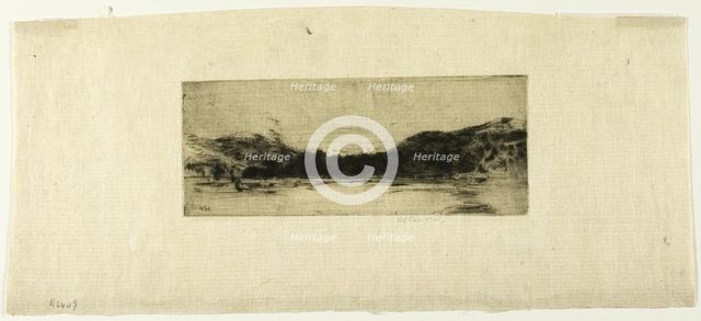 Sketch on the Tay, 1908. Creator: David Young Cameron.