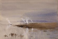 Sketch on the Potomac, 1883. Creator: Lorenzo J. Hatch