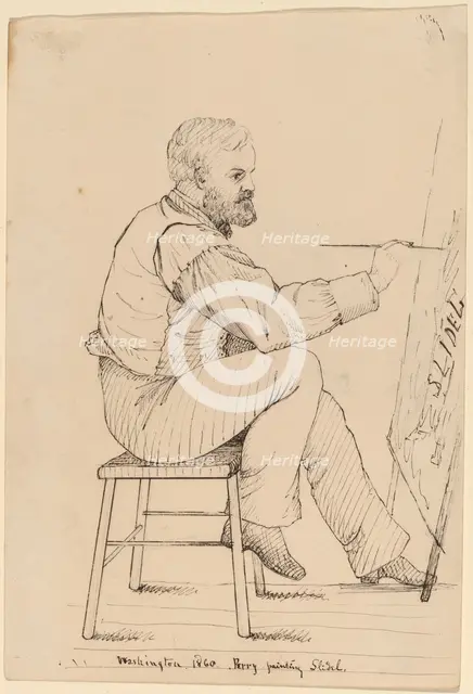 Sketch Class Series - E.W. Perry, 1860. Creator: John Quincy Adams Ward.