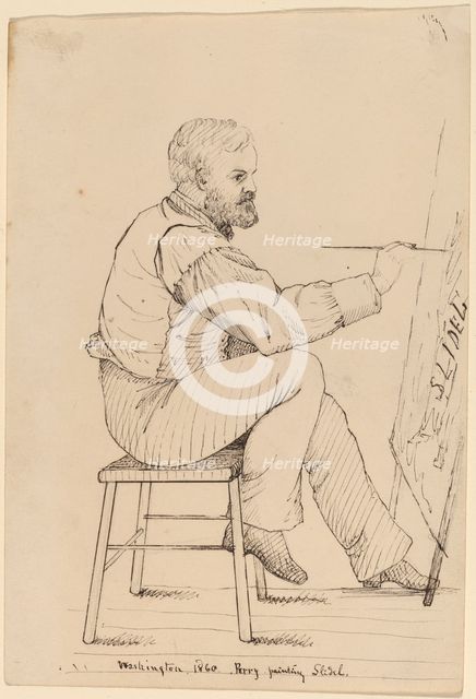 Sketch Class Series - E.W. Perry, 1860. Creator: John Quincy Adams Ward.