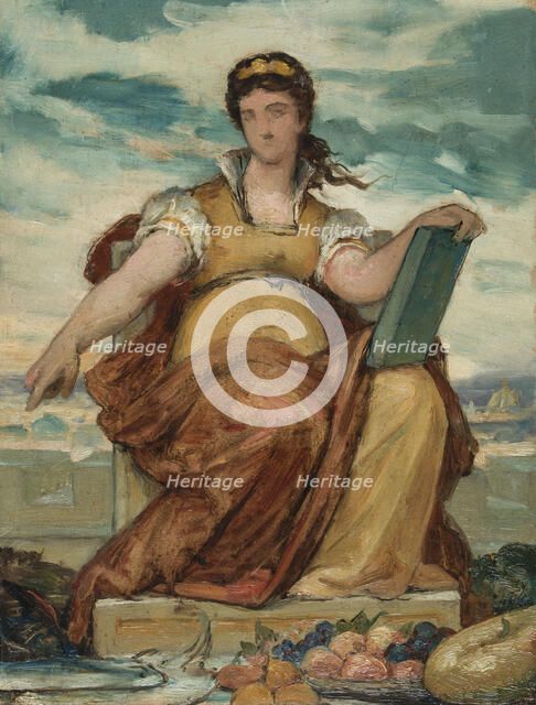 Sketch for the council room of the octroi of Paris - annex of the Hotel de Ville: The..., c1875. Creator: Armand Felix Marie Jobbe-Duval.