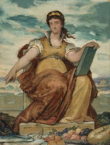 Sketch for the council room of the octroi of Paris - annex of the Hotel de Ville: The..., c1875. Creator: Armand Felix Marie Jobbe-Duval