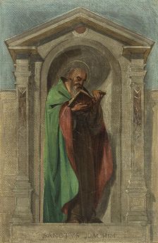 Sketch for the Church of Notre-Dame-de-Bonne-Nouvelle: Saint Joachim, c1840. Creator: Auguste Hesse