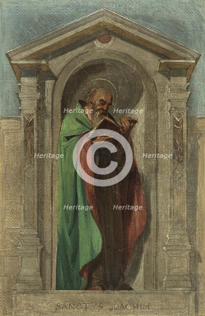 Sketch for the Church of Notre-Dame-de-Bonne-Nouvelle: Saint Joachim, c1840. Creator: Auguste Hesse.