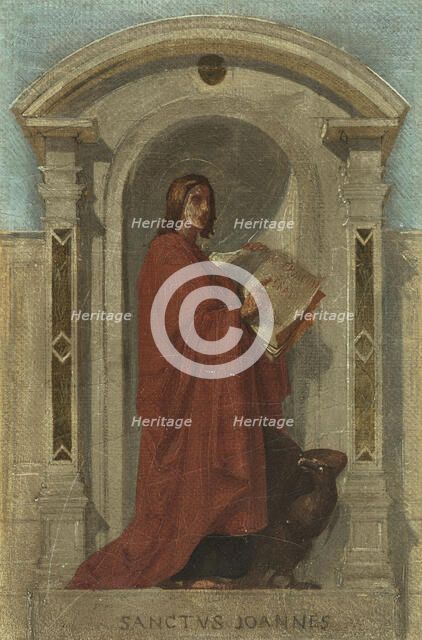 Sketch for the Church of Notre-Dame-de-Bonne-Nouvelle: Saint Jean, c1840. Creator: Auguste Hesse.