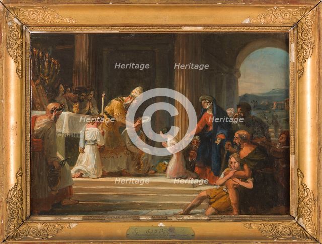 Sketch for the church of Notre-Dame-de-Lorette : Consecration of the Virgin, 1836. Creator: Auguste Jean Baptiste Vinchon.
