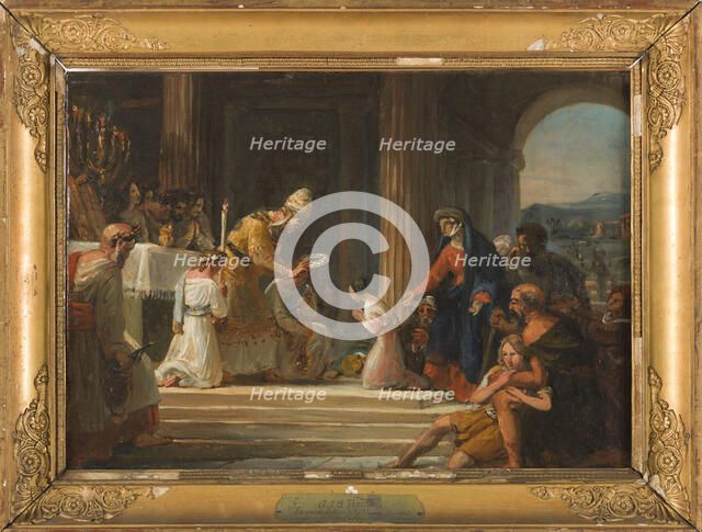 Sketch for the church of Notre-Dame-de-Lorette : Consecration of the Virgin, 1836. Creator: Auguste Jean Baptiste Vinchon.