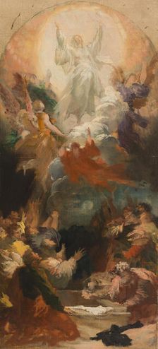 Sketch for the church of Notre-Dame-de-la-Croix : the Assumption, 1882. Creator: Xavier-Alphonse Monchablon