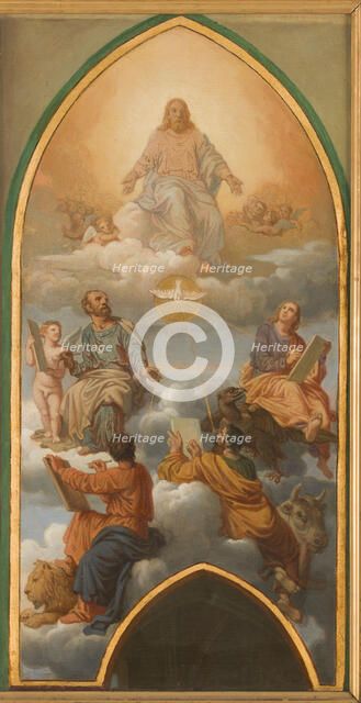 Sketch for the church of Saint-Gervais..., c.1869-1872. Creator: Sébastien Louis Guillaume Norblin de la Gourdaine.