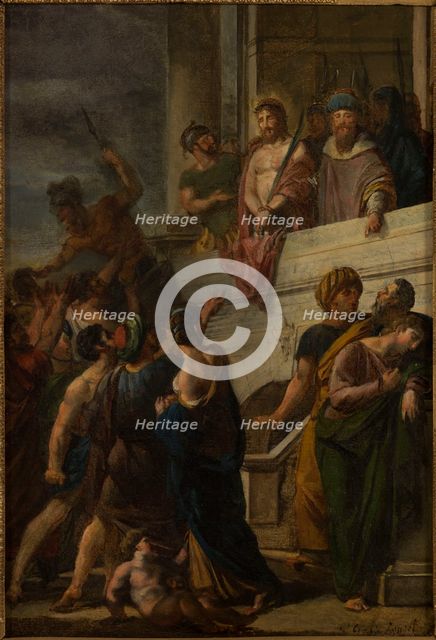 Sketch for the church of Saint Gervais: "Ecce Homo", c.1819.  Creator: Georges Rouget.