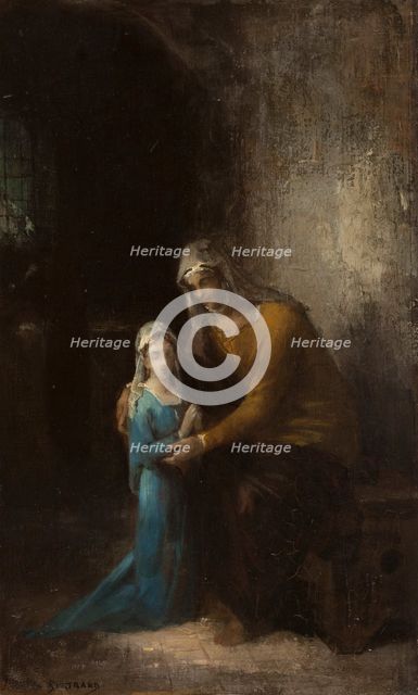 Sketch for the church of Saint-Louis-d'Antin - the Education of the Virgin, 1872.  Creator: James Bertrand.