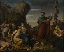 Sketch for the church of Saint-Paul-Saint-Louis : The Serpent of Airain, c.1819. Creator: Constantin-Louis-Félix Smith