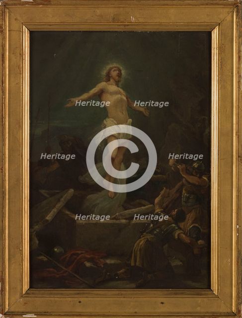 Sketch for the church of Saint-Pierre-Saint-Paul de Montreuil-sous-Bois: the Resurrection, c.1874.  Creator: Paul-Dominique Philippoteaux.