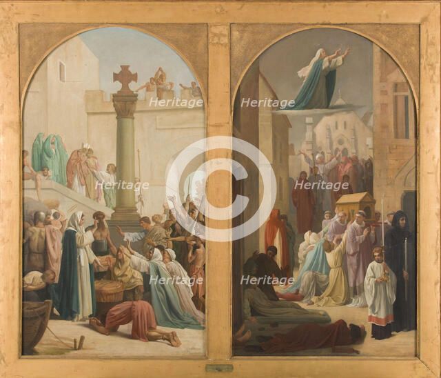 Sketch for the church of Saint-Sulpice, St Genevieve, between 1860 and 1864. Creator: Louis Charles Timbal.