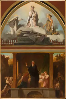 Sketch for the church of Saint-Séverin: the apostolic life of St Francis de Sales..., c.1852. Creator: Victor-Louis Mottez