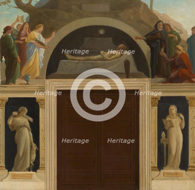 Sketch for the chapel of the Sorbonne: Christ in the tomb, between 1870 and 1875. Creator: Louis Charles Timbal.
