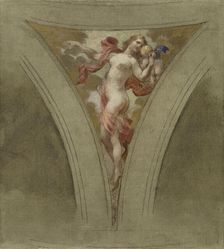 Sketch for the dome above the escalier des fêtes in the Hôtel de Ville...between 1888 and 1899. Creator: Francois Schommer