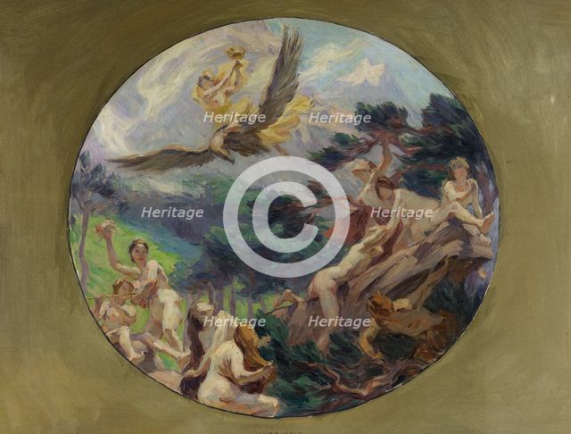 Sketch for the dining room of the Hôtel de Ville in Paris: Ambrosia, c.1891-1892. Creator: Victor Emile Prouve.
