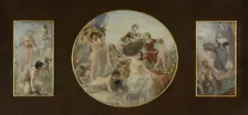 Sketch for the dining room of the Hotel de Ville in Paris: The hunt. Abundance. Fishing, 1891-1892. Creator: Paul Alexandre Alfred Leroy