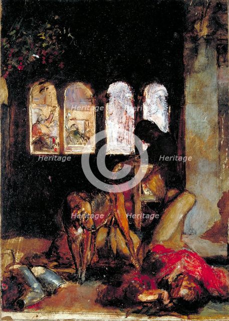 Sketch for 'The Eve of St  Agnes', c1847. Artist: William Holman Hunt